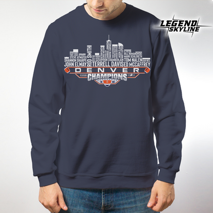 Denver Dream Team Football XXXIII Champions 1999, Denver City Skyline Shirt