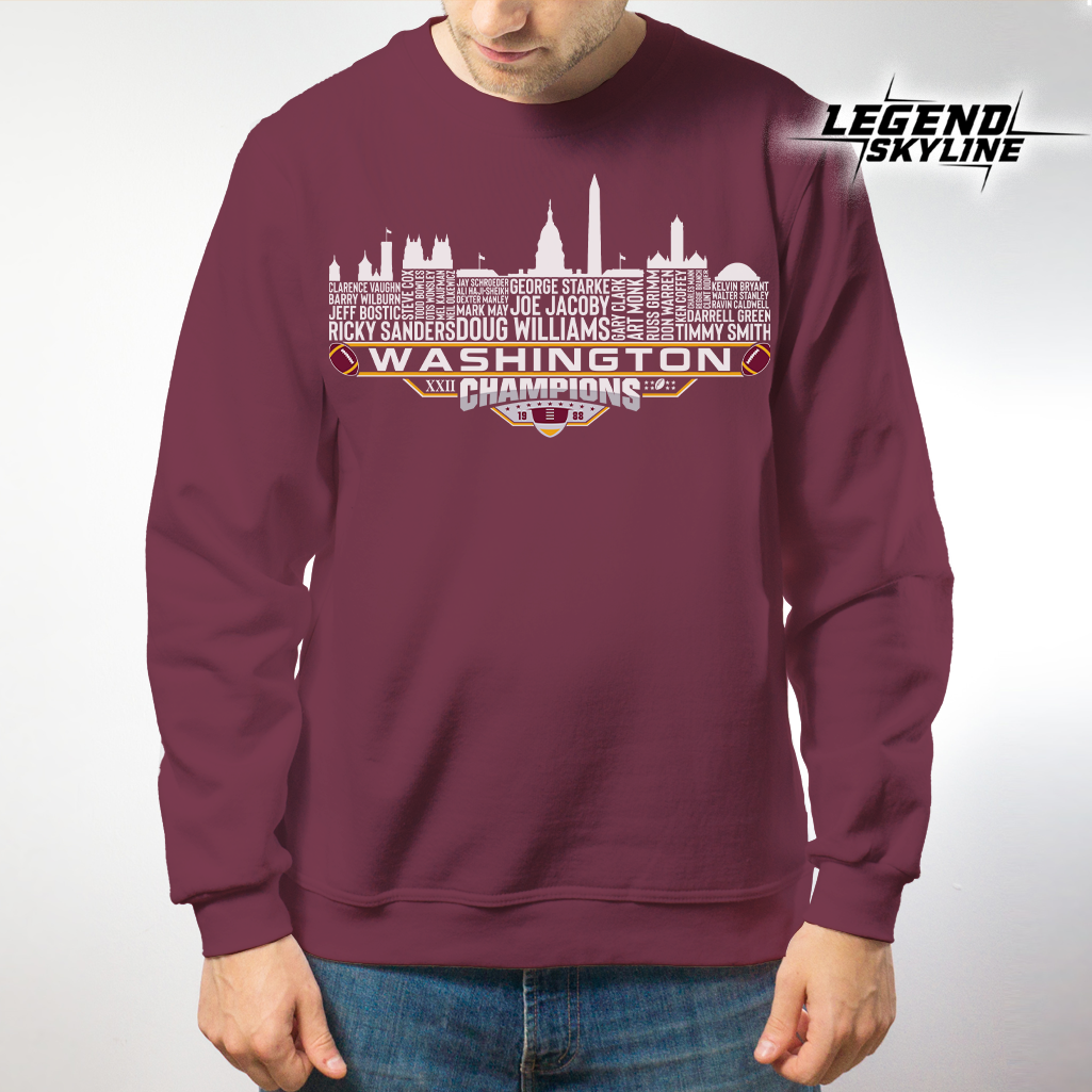 Washington Dream Team Football XXII Champions 1988, Washington City Skyline Shirt