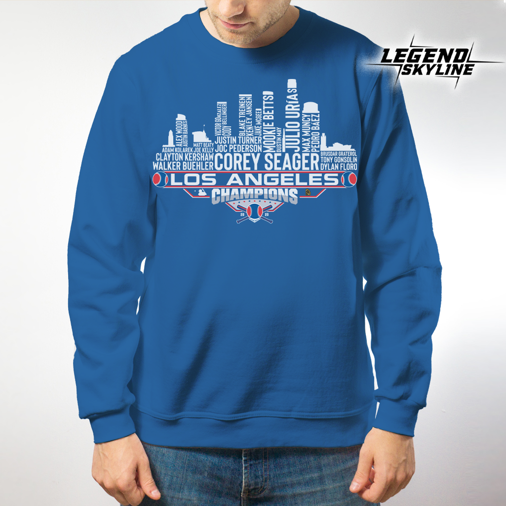 Los Angeles Dream Team Baseball Champions 2020, Los Angeles City Skyline Shirt