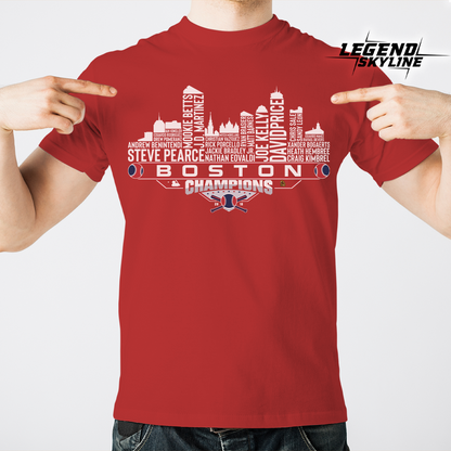 Boston Dream Team Baseball Champions 2018 , Boston City Skyline Shirt