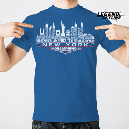 New York Dream Team Football XXI Champions 1987, New York City Skyline Shirt