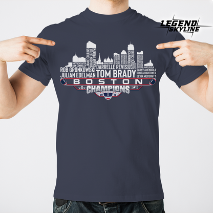 New England Dream Team Football XLIX Champions 2015, New England City Skyline Shirt