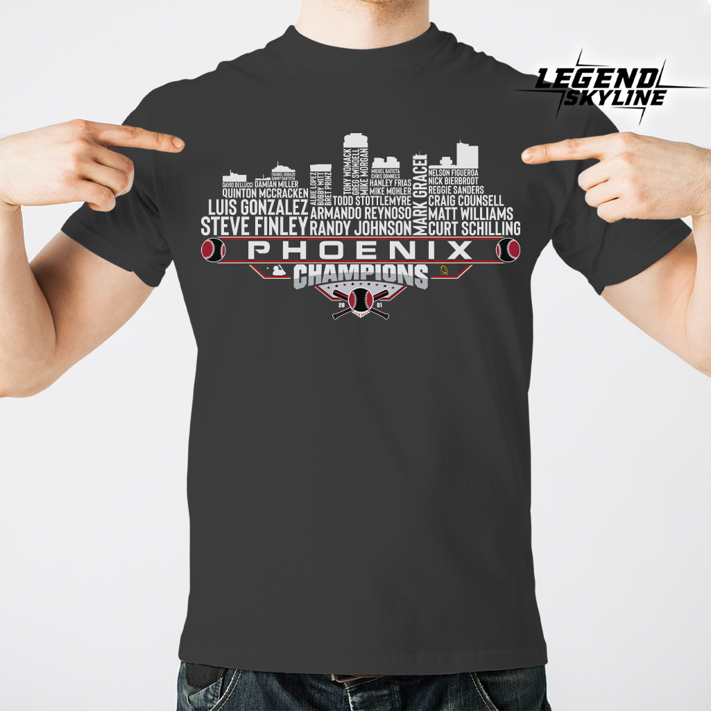 Arizona Dream Team Baseball Champions 2001, Phoenix City Skyline Shirt