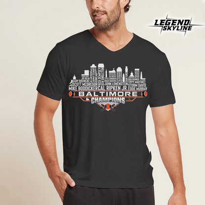 Baltimore Dream Team Baseball Champions 1983, Baltimore City Skyline Shirt