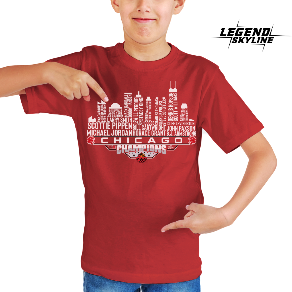 Chicago Dream Team Basketball Champions 1991, Chicago City Skyline Shirt