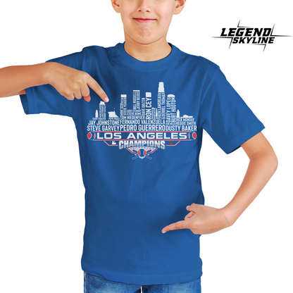 Los Angeles Dream Team Baseball Champions 1981, Los Angeles City Skyline Shirt