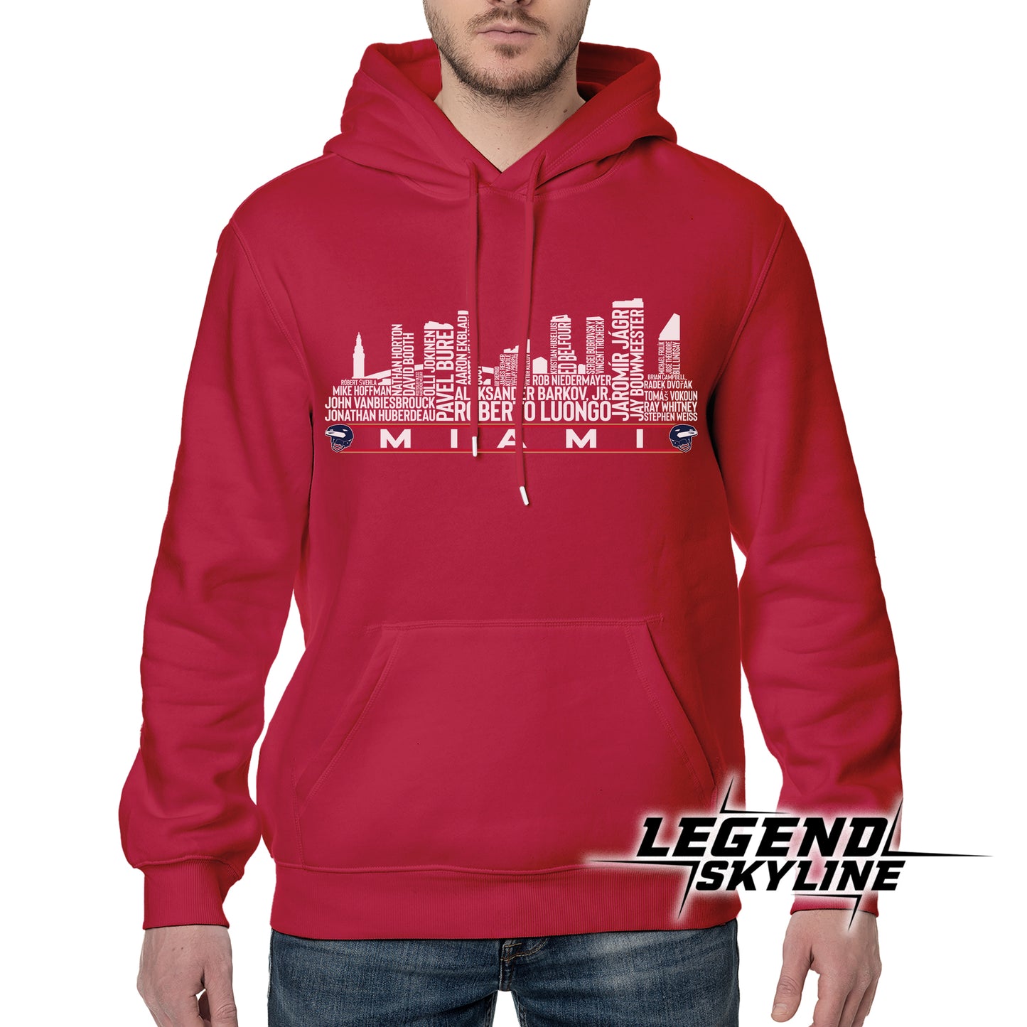 Florida Hockey Team All Time Legends Miami City Skyline Shirt