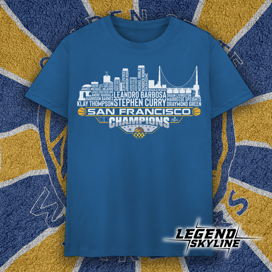 Golden State Dream Team Basketball Champions 2015, San Francisco City Skyline Shirt