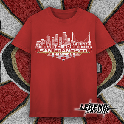 San Francisco Dream Team Football XVI Champions 1982, San Francisco City Skyline Shirt