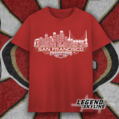 San Francisco Dream Team Football XXIX Champions 1995, San Francisco City Skyline Shirt