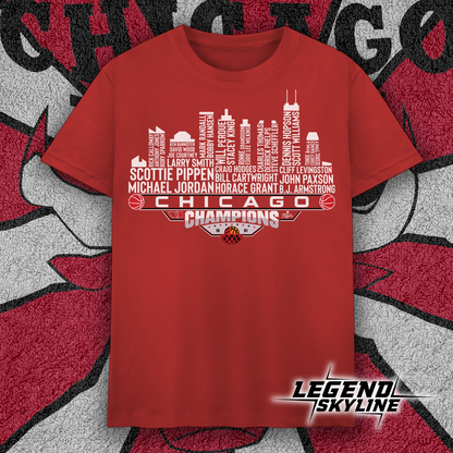 Chicago Dream Team Basketball Champions 1991, Chicago City Skyline Shirt