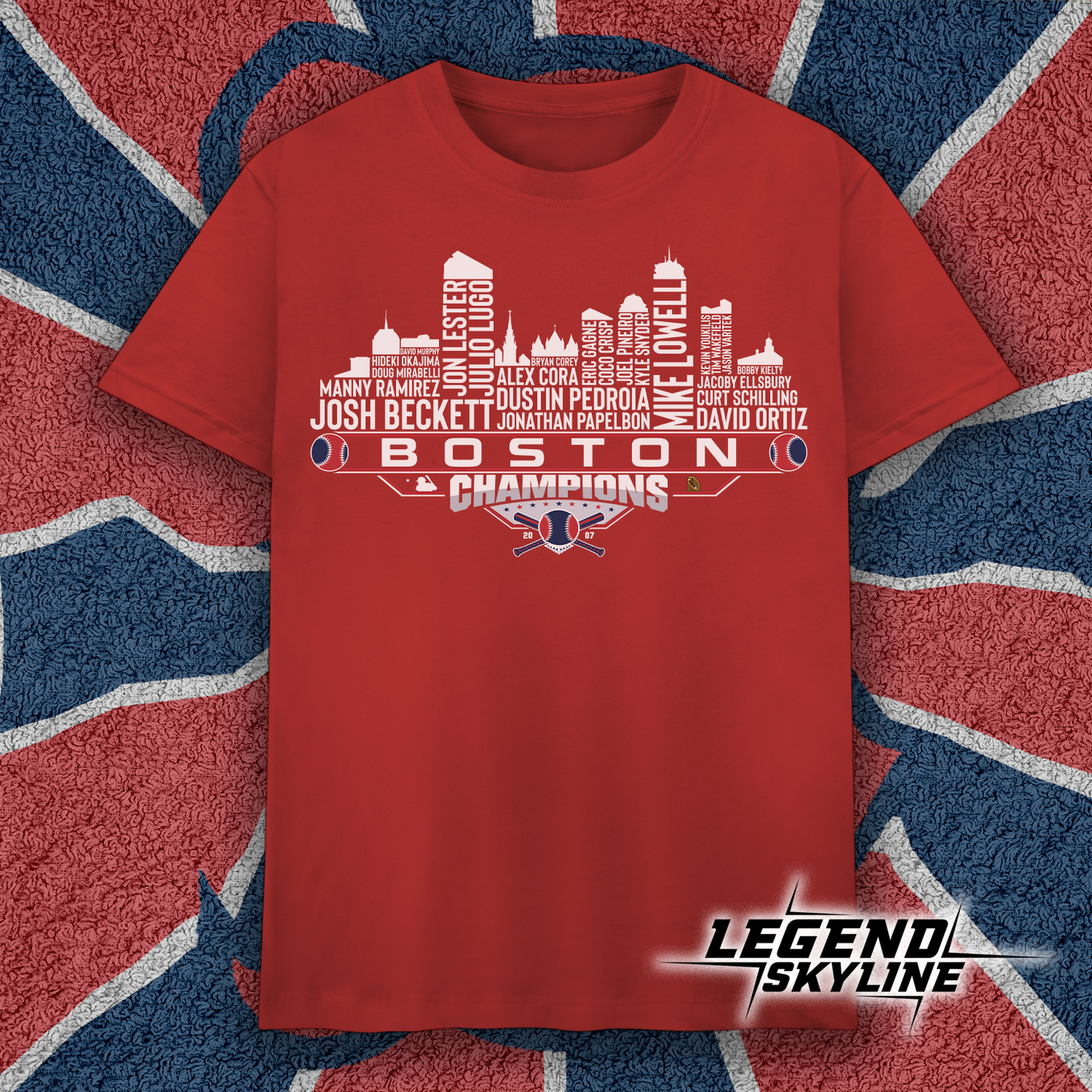 Boston Dream Team Baseball Champions 2007, Boston City Skyline Shirt