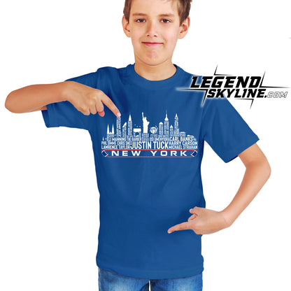 New York Football Greatest Of All Time Team Legend New York City Skyline Shirt