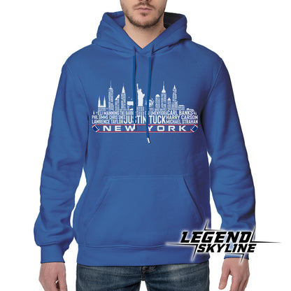 New York Football Greatest Of All Time Team Legend New York City Skyline Shirt