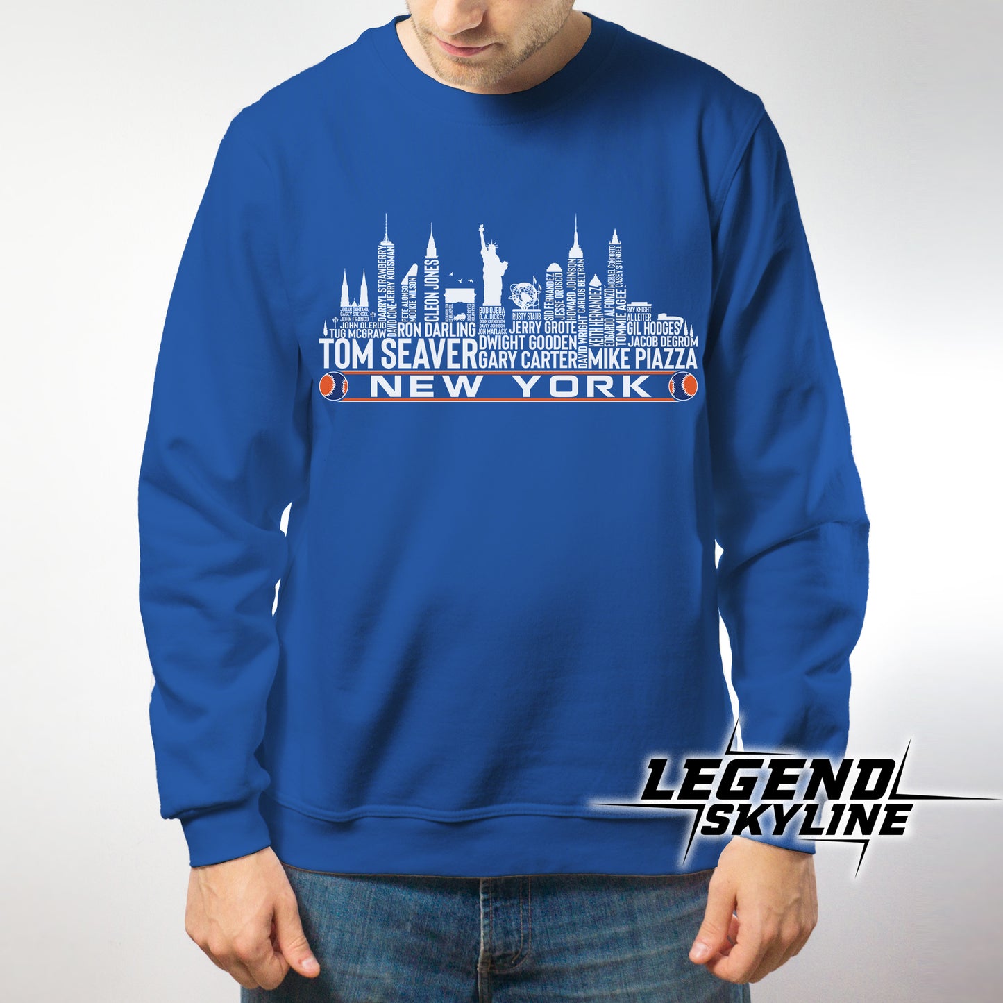 New York Baseball Greatest Of All Time Team Legend New York City Skyline Shirt