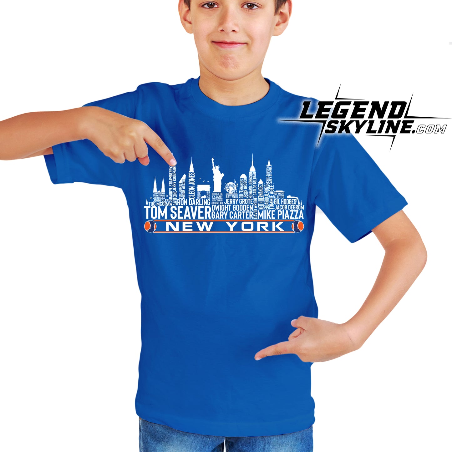 New York Baseball Greatest Of All Time Team Legend New York City Skyline Shirt