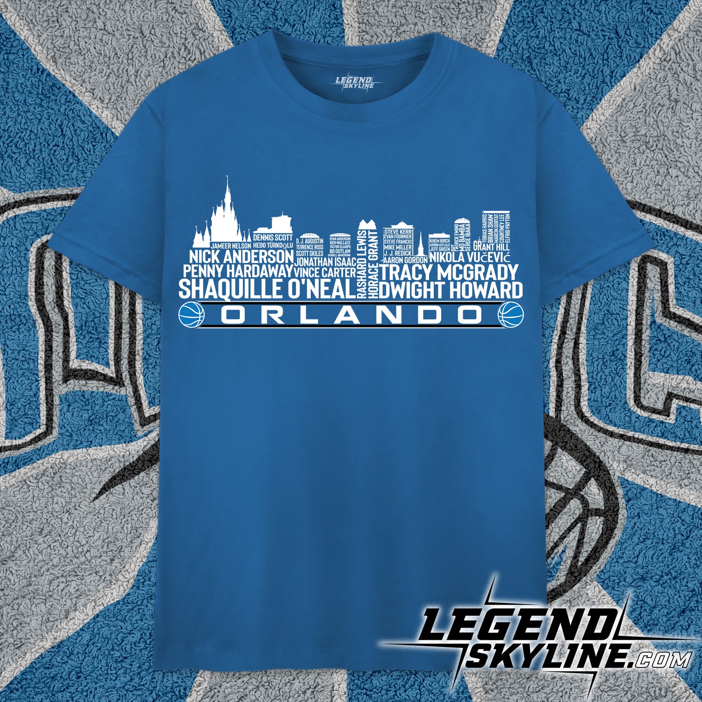 Orlando Basketball Team All Time Legends Orlando City Skyline Shirt