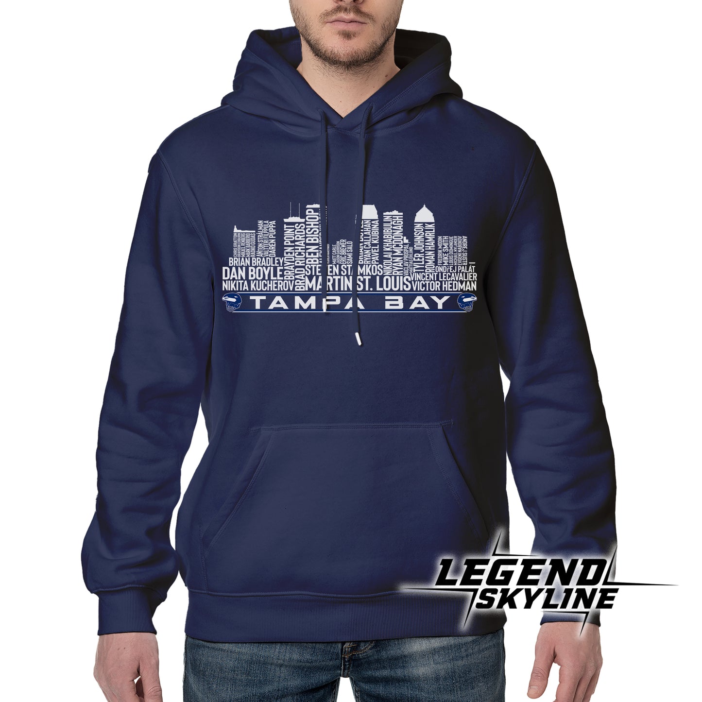 Tampa Bay Hockey Team All Time Legends Tampa Bay City Skyline Shirt