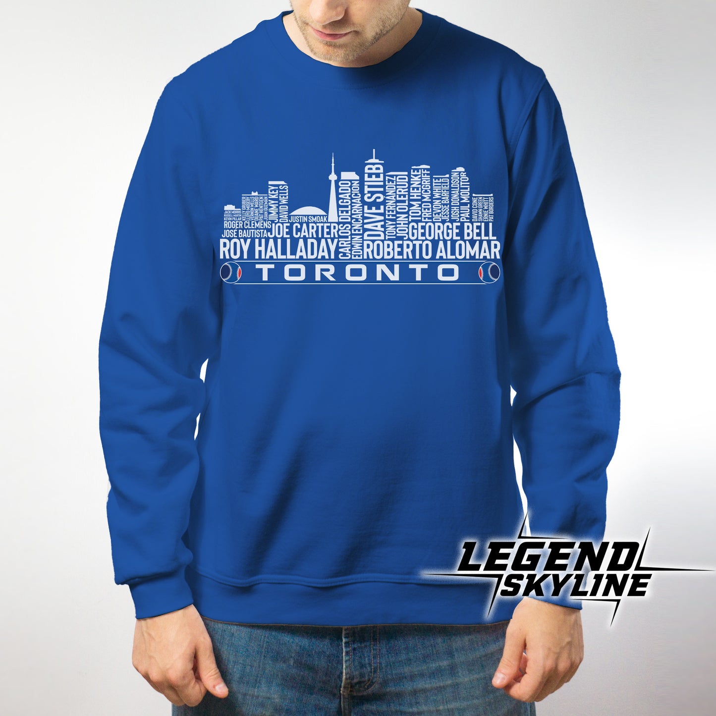 Toronto Baseball Greatest Of All Time Team Legend Toronto City Skyline Shirt