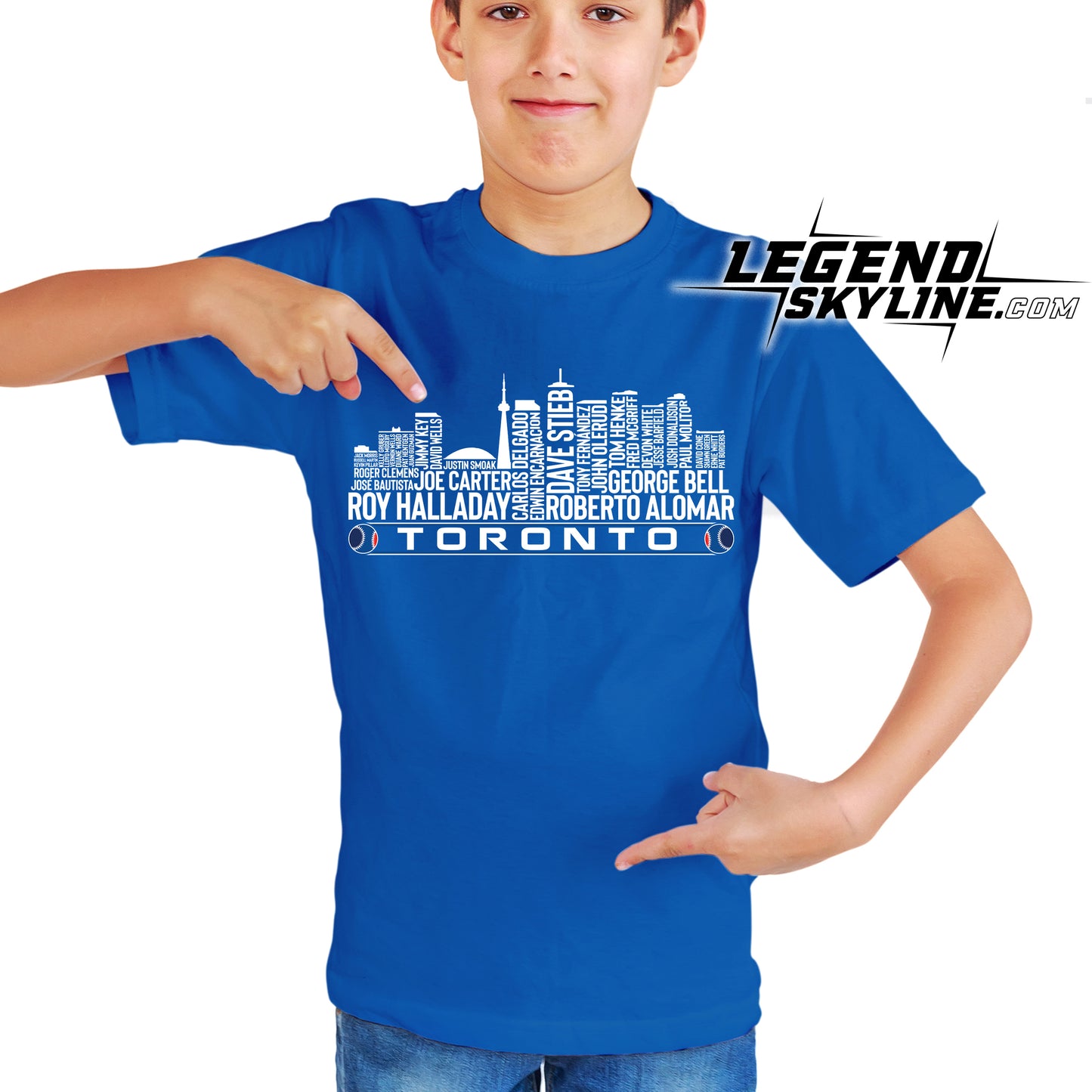 Toronto Baseball Greatest Of All Time Team Legend Toronto City Skyline Shirt