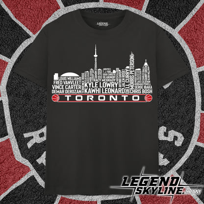 Toronto Basketball Team All Time Legends Toronto City Skyline Shirt