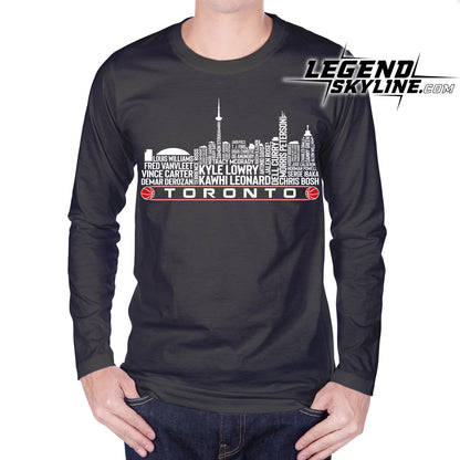 Toronto Basketball Team All Time Legends Toronto City Skyline Shirt