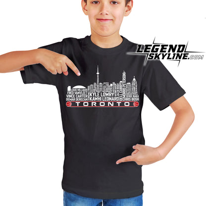 Toronto Basketball Team All Time Legends Toronto City Skyline Shirt