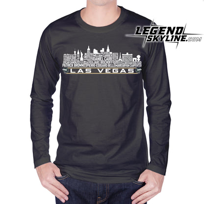 Las Vegas Hockey Team All Time Legends Las Vegas City Skyline Shirt